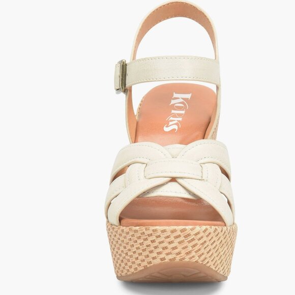 NEW KORKS Dee Wedge Platform (Women) 10M, OFF WHITE - Picture 2 of 10